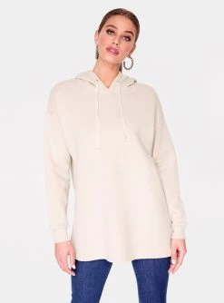 Sweatshirts + Hoodies HeyYou Basic Light Grey Long Sleeve Hoodie