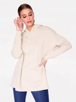 Sweatshirts + Hoodies HeyYou Basic Light Grey Long Sleeve Hoodie