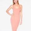 HeyYou Basic Dusty Rose Ribbed Tank Dress 2 HeyYou Basic Dusty Rose Ribbed Tank Dress