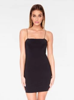 Dresses HeyYou Basic Black Mini Bodycon Dress
