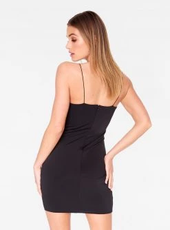 Dresses HeyYou Basic Black Mini Bodycon Dress