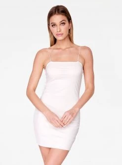 HeyYou Basic Off White Mini Bodycon Dress Dresses