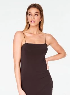 HeyYou Basic Mocha Mini Bodycon Dress Dresses