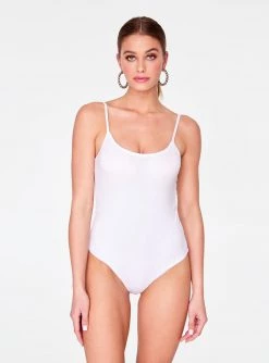 Bodysuits HeyYou Basic White Strappy Bodysuit