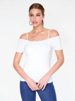 HeyYou Basic White Off The Shoulder Top