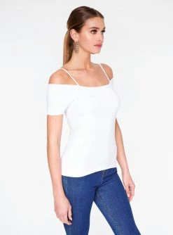 HeyYou Basic White Off The Shoulder Top