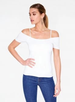 HeyYou Basic White Off The Shoulder Top