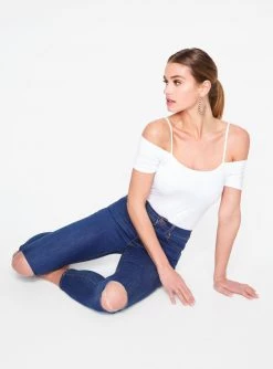 HeyYou Basic White Off The Shoulder Top