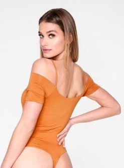 Bodysuits HeyYou Basic Penny Off The Shoulder Bodysuit