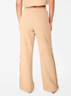 HeyYou Beige High Waisted Knit Side Snap Pant Pants 10 HeyYou Beige High Waisted Knit Side Snap Pant Pants