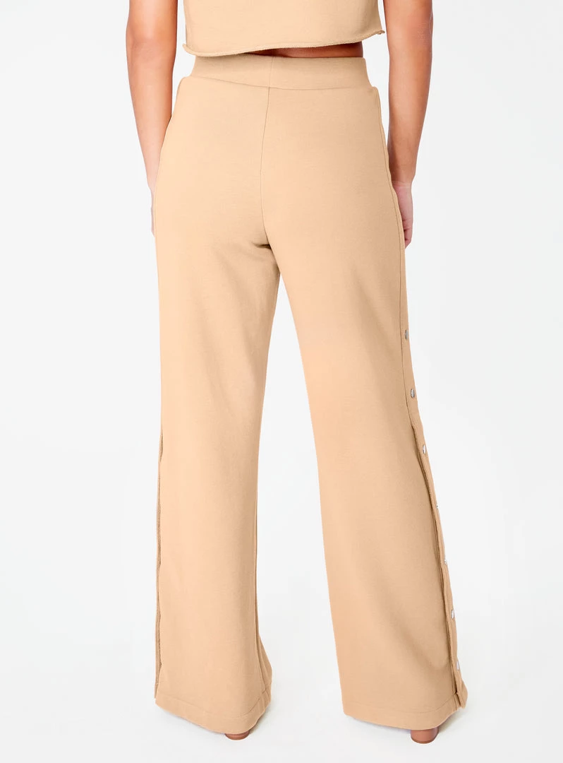 HeyYou Beige High Waisted Knit Side Snap Pant Pants 6 HeyYou Beige High Waisted Knit Side Snap Pant Pants