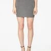 HeyYou Basic Heather Grey Knit Mini Skirt Skirts