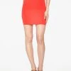 Skirts HeyYou Basic Red Knit Mini Skirt