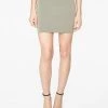 HeyYou Basic Sage Knit Mini Skirt Skirts