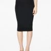 HeyYou Basic Black Knit Midi Skirt