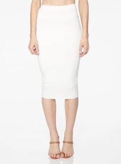 Skirts HeyYou Basic Creme Knit Midi Skirt