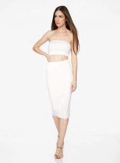 Skirts HeyYou Basic Creme Knit Midi Skirt