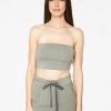 HeyYou Basic Sage Bandeau Crop Top Crop Tops