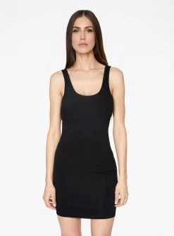 HeyYou Basic Black Tank Mini Bodycon Dress