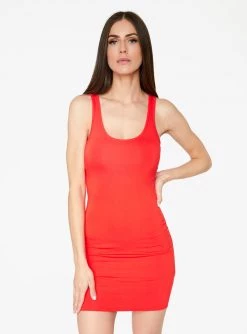 HeyYou Basic Red Tank Mini Bodycon Dress Dresses