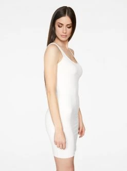 Dresses HeyYou Basic Creme Tank Mini Bodycon Dress