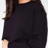 Sweatshirts + Hoodies HeyYou Basic Black Cropped Sweatshirt