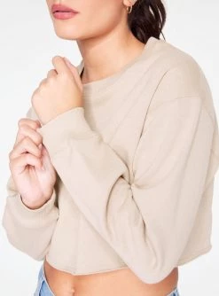 HeyYou Basic Putty Cropped Sweatshirt