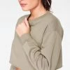HeyYou Basic Sage Cropped Sweatshirt Sweatshirts + Hoodies