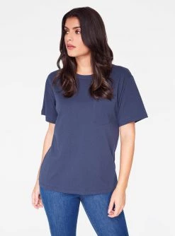 HeyYou Basic Pocket Tee In Night Sky