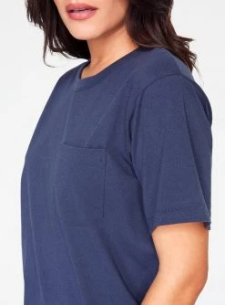 HeyYou Basic Pocket Tee In Night Sky