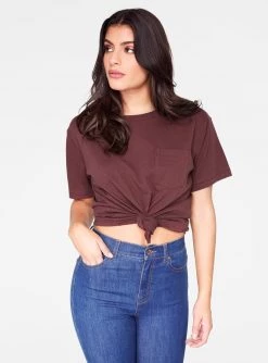 HeyYou Basic Pocket Tee In Woods