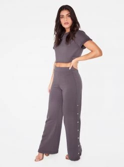 HeyYou Basic Cropped Knit In Dark Grey