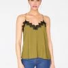 HeyYou Khaki Lace Cami Top