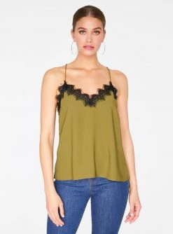 HeyYou Khaki Lace Cami Top