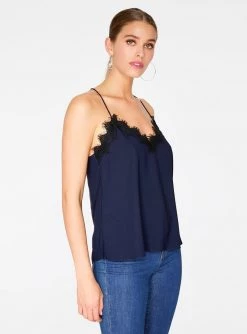 HeyYou Navy Lace Cami Top